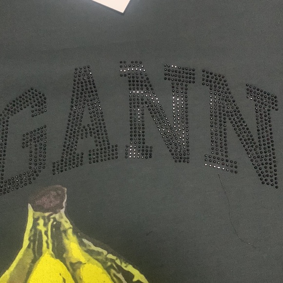 Ganni women’s Tee with Yellow Banana Print - Picture 2 of 7